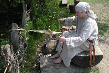 Traditionelles Handwerk im Museumsdorf Düppel 