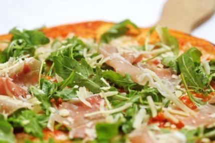 Tarte flambée prepared at the Berliner Republik