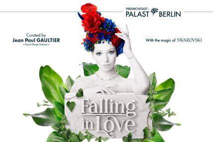 Poster für Falling in Love mit Frau und Blumenschmuck