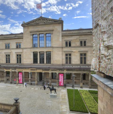 Blick auf das Neue Museum auf der Museumsinsel