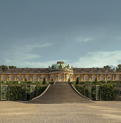 Sanssouci Palace in summer 