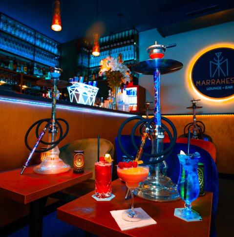 Shishas in the Marrakesch Bar Berlin