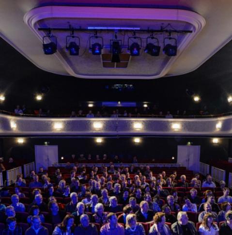 Hall at the Distel Cabaret Theatre