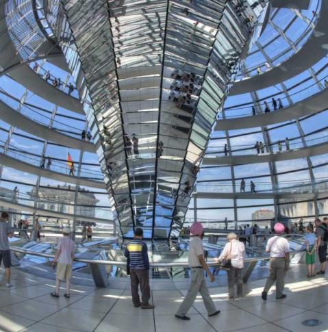 Innenansicht der Reichstagskuppel
