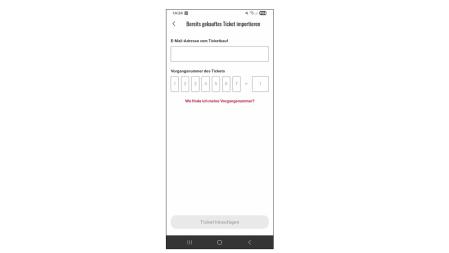 Screenshot Ticket-Import aus der Berlin WelcomeCard App