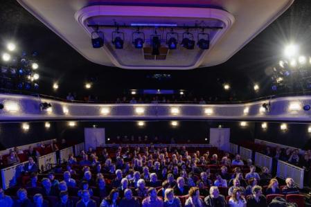 Hall at the Distel Cabaret Theatre